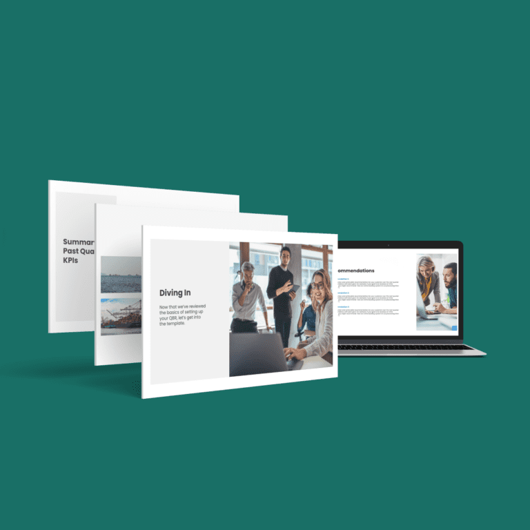 Freight Forwarding Quarterly Business Report Template Image