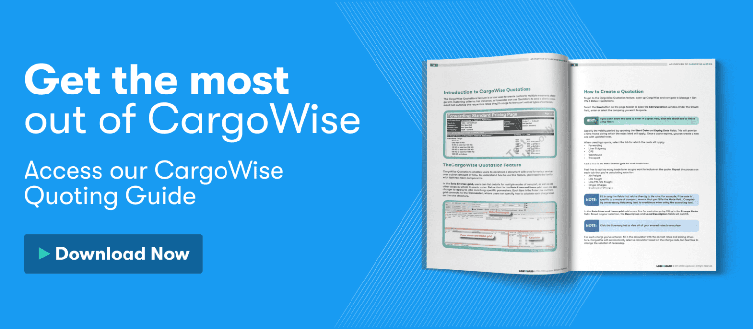 How Can You Create a Spot Quote or OneOff Quote on CargoWise? Logixboard